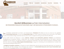 Tablet Screenshot of fischrestaurant-cuxhaven.de